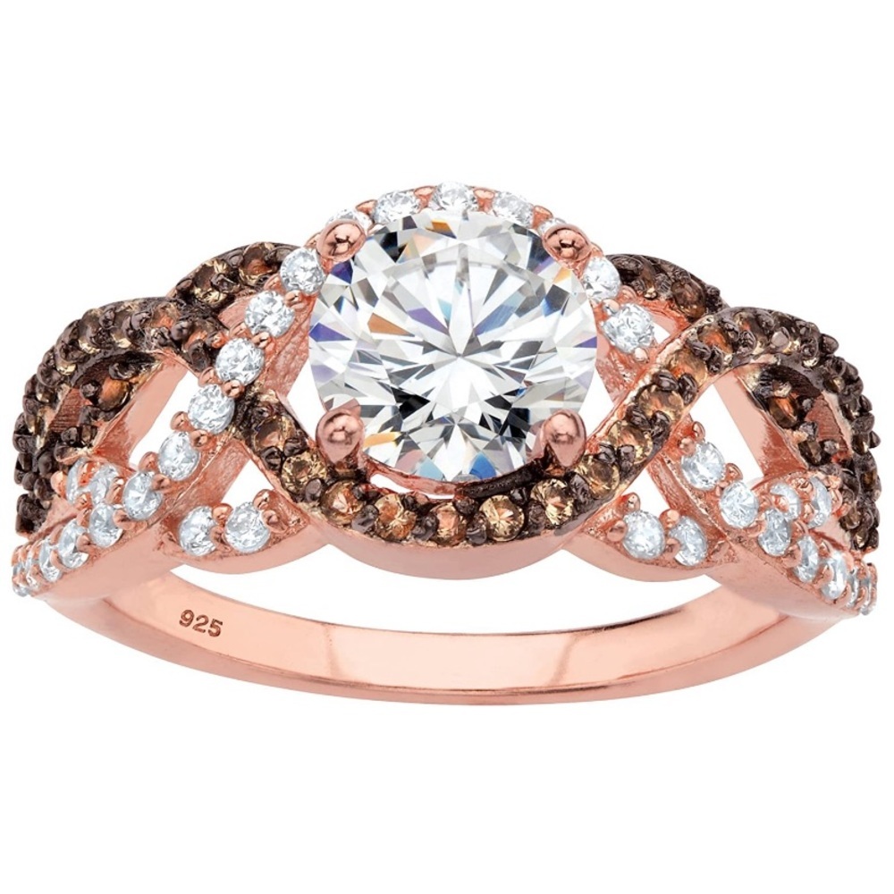 Sparkling Champagne Diamonds Ring